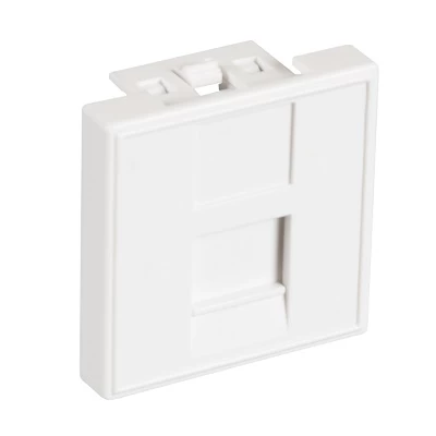 Вставка типа Mosaic 45x45мм, 1 порт NETLAN EC-IMF-1-WT-10