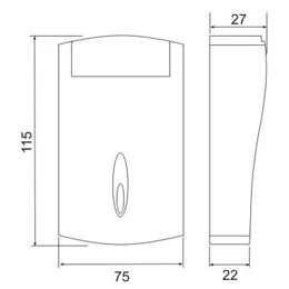 Накладка-карман для карт IronLogic Matrix III карман (темно-серый металлик)