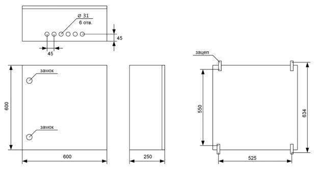 Шкаф электротехнический TFortis CrossBox-3
