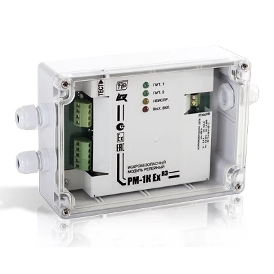 Адресный релейный модуль искробезопасный Рубеж РМ-1К Ex-IIB прот.R3