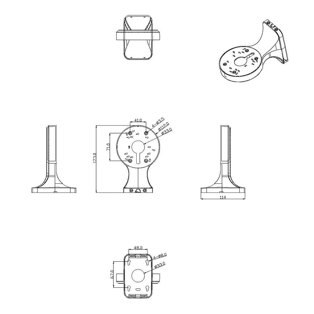 Кронштейн настенный AMATEK AV-BWD 1F