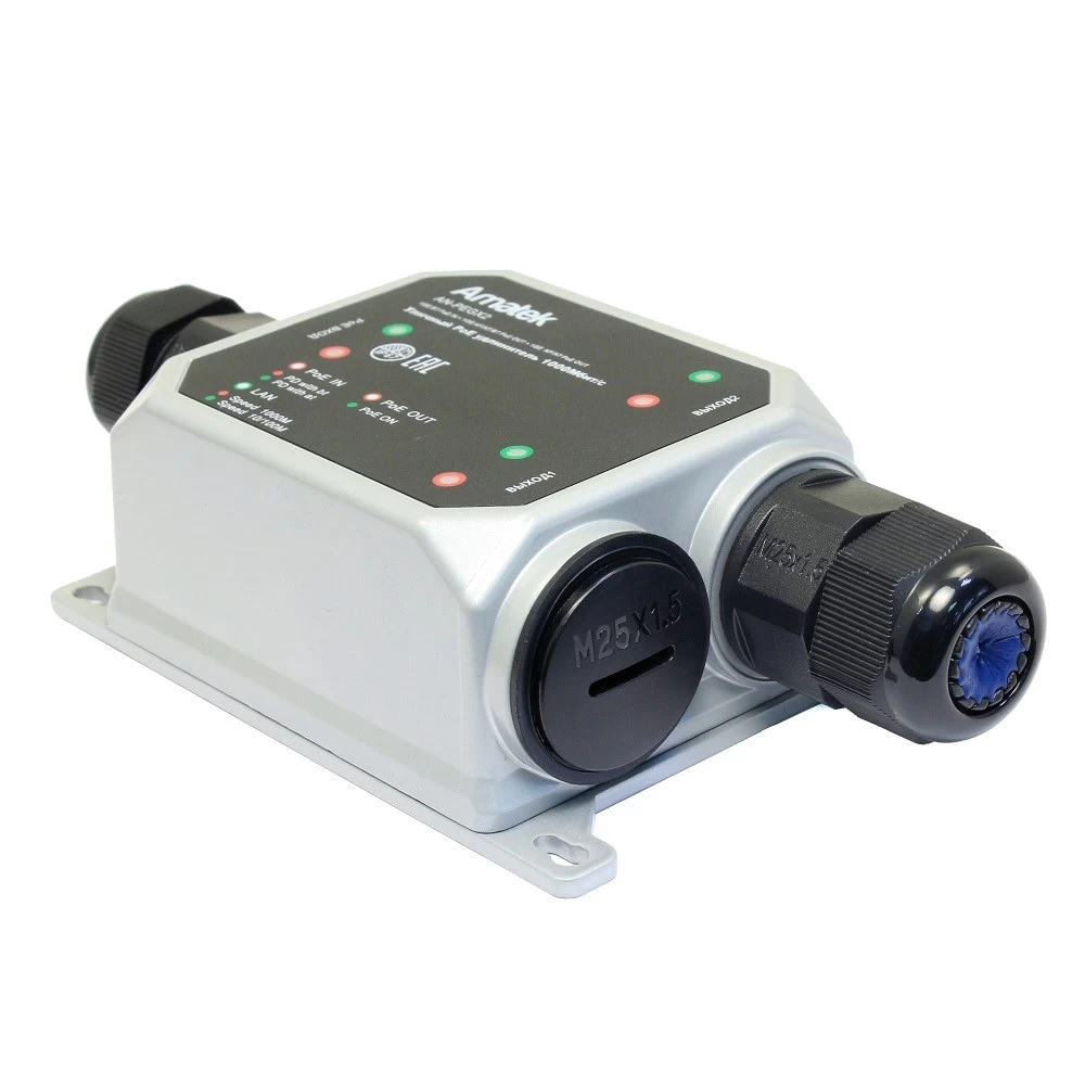 Уличный PoE удлинитель AMATEK AN-PEGX2