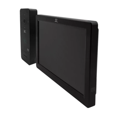 Комплект видеодомофона Space Technology ST-MР300/7 серия «Земля» ЧЕРНЫЙ (TS/SD/WF/IPC/1080P/IP/110°/IC)