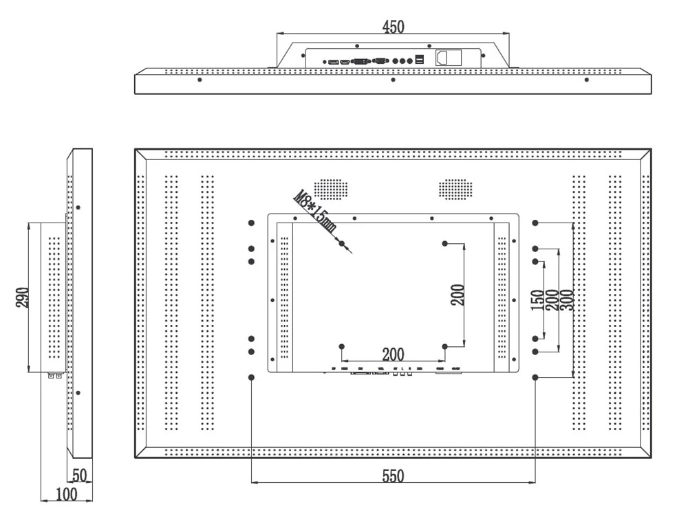 Монитор 43" AMATEK APV-M43PK