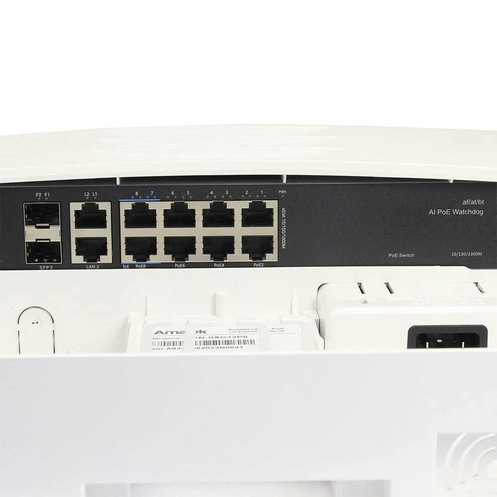 12 портовый неуправляемый коммутатор с PoE AMATEK APN-SXG12P8