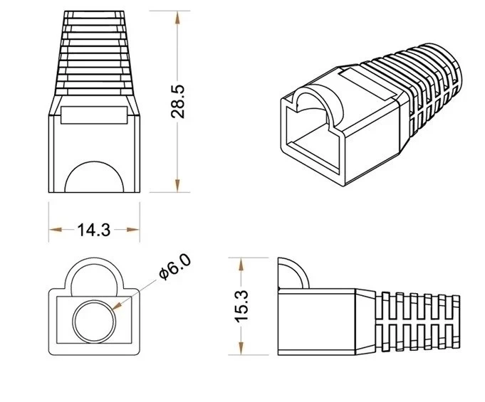 Защитный колпачок для коннекторов RJ45 AMATEK AVC-Cover-RJ45