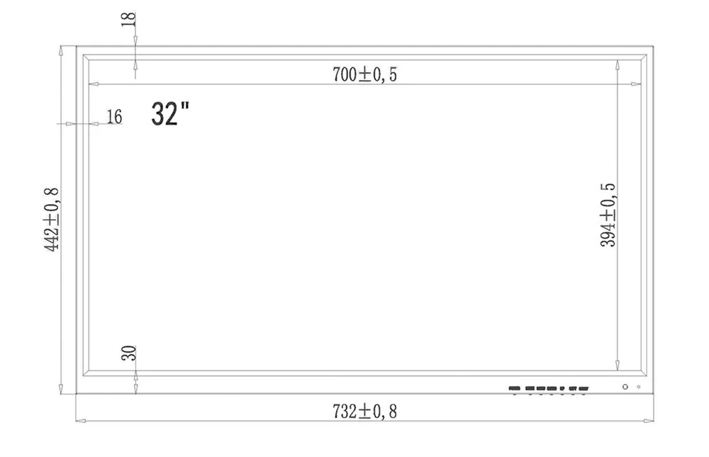 Монитор 32" AMATEK APV-M32AF