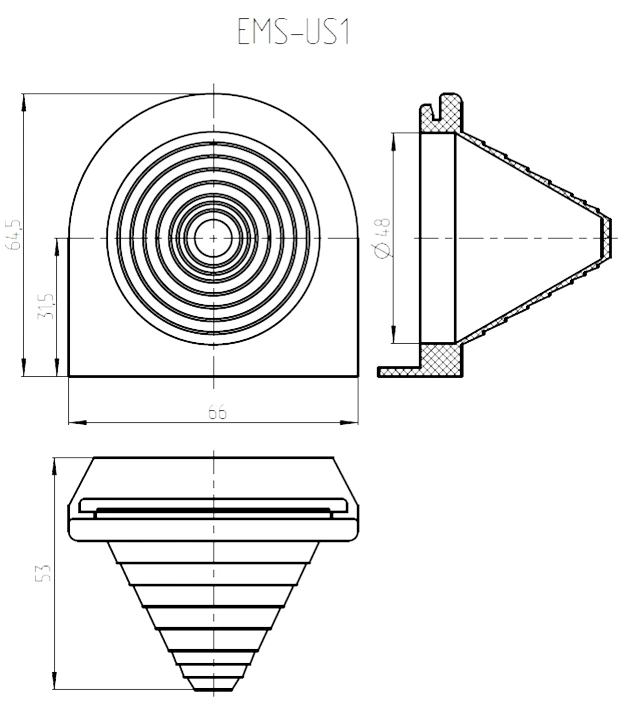 Кабельный ввод Elbox EMS-US1