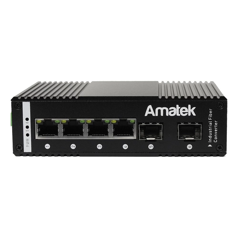 6 портовый неуправляемый коммутатор с PoE AMATEK AN-SXG6P4A