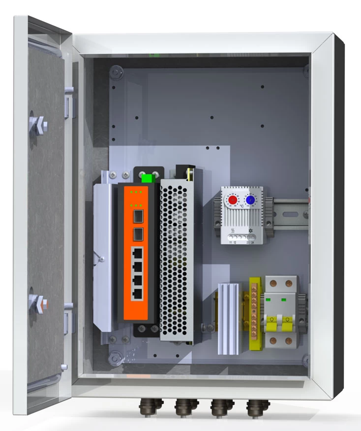 8 портовый уличный узел связи Mastermann 6 УТП 4К