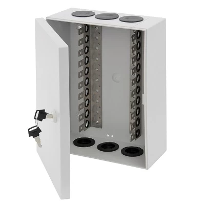 Бокс настенный распределительный, на 10 плинтов NIKOMAX ESSENTIAL NMC-WBPL10-PK