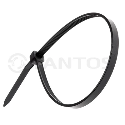 TANTOS, Хомут nylon 200x3,6 мм 100 шт. чёрный Tantos.