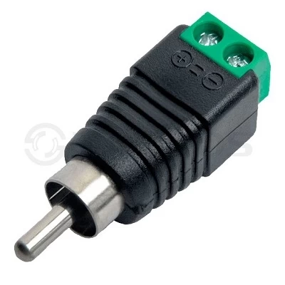 TANTOS, РАЗЪЕМ TS RCA штекер с клеммной колодкой, под винт.