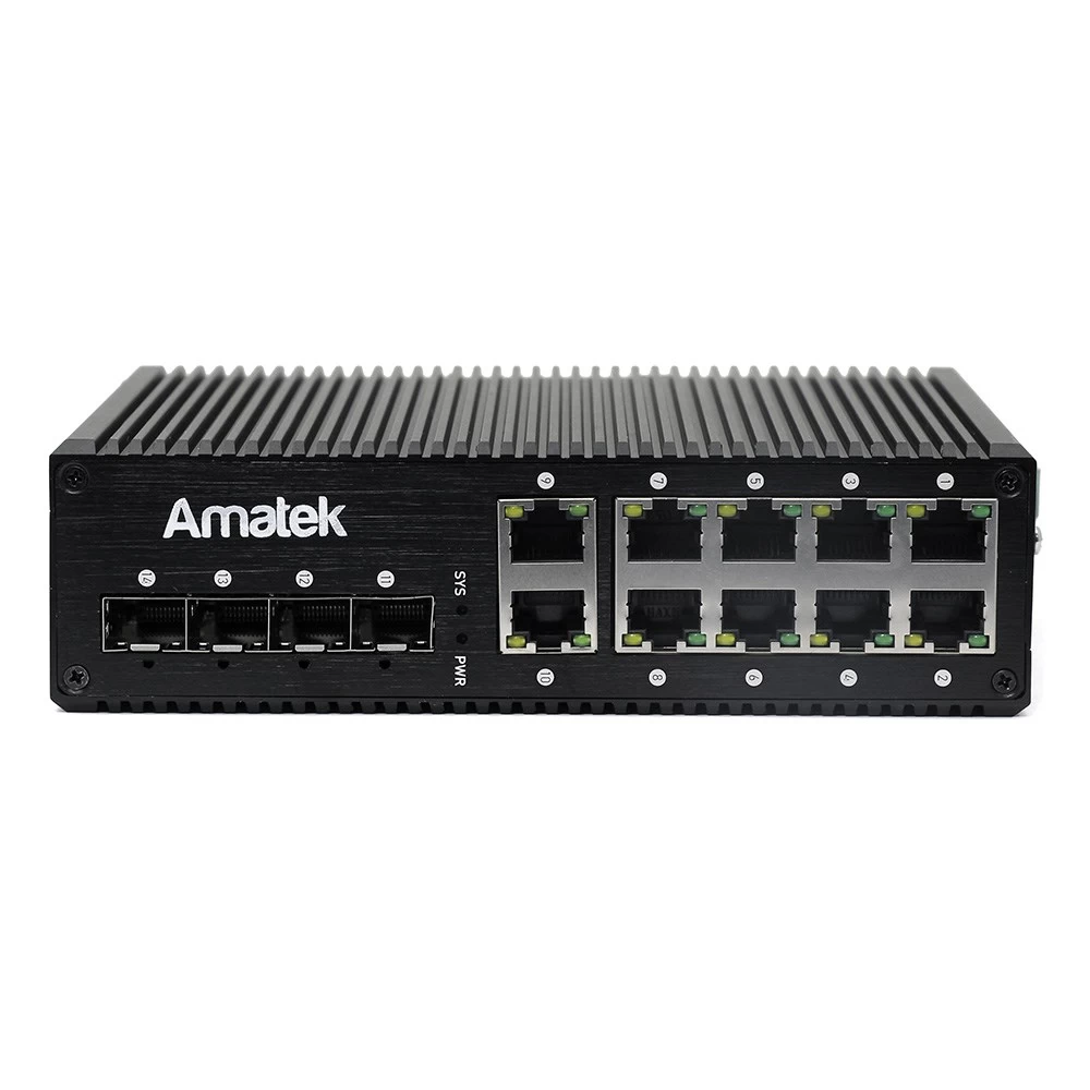 14 портовый управляемый коммутатор с PoE AMATEK AN-SXGM14P8A
