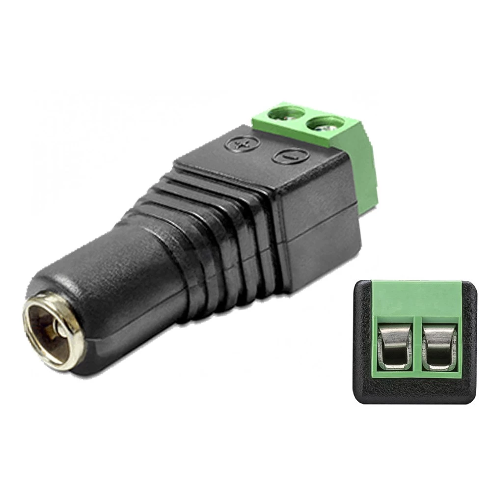 Разъем питания гнездо 2,1х5,5 с клеммной колодкой под винт AMATEK AVC-DC-FT