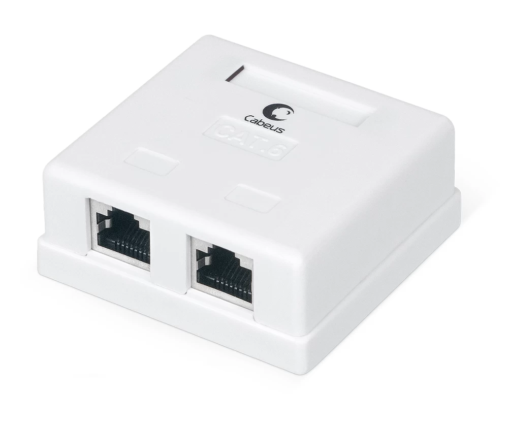 Розетка компьютерная RJ-45(8P8C) Cabeus WS-8P8C-Cat.6-SH-2 (7989c)