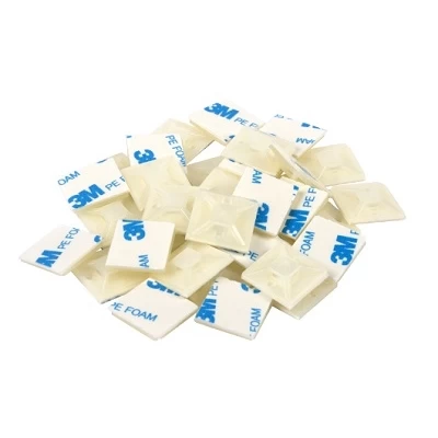 Основание 20х20мм для стяжек шириной до 4,4мм NIKOMAX NMC-TMA20-WT-100-K