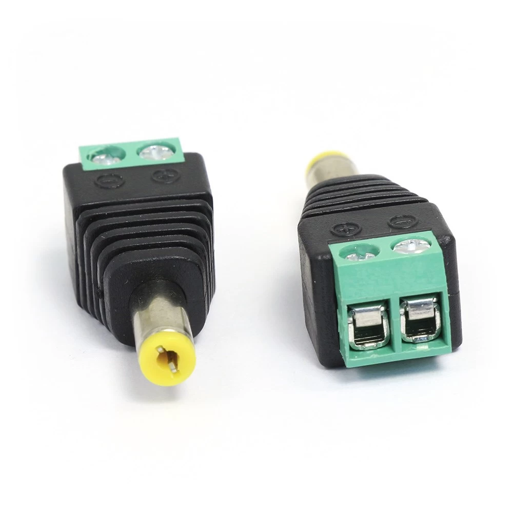 Разъем питания штекер 2,1х5,5 с клеммной колодкой под винт AMATEK AVC-DC-MT