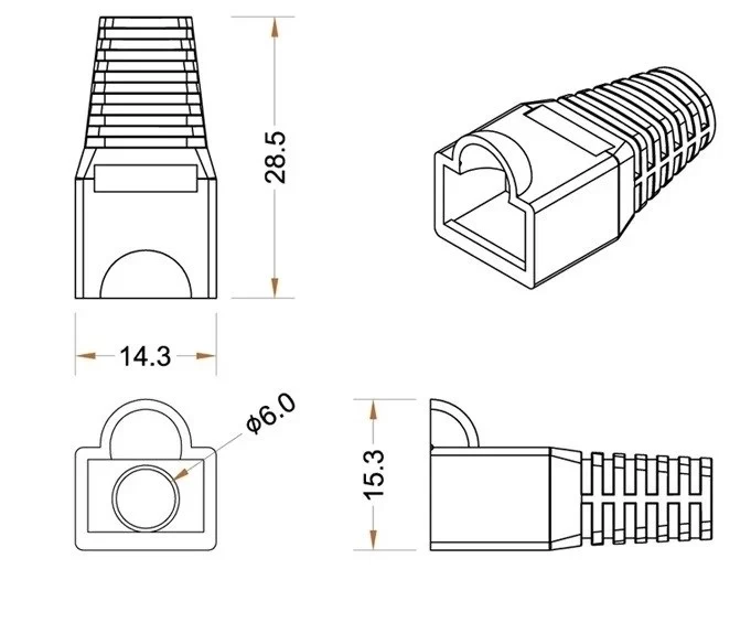 Защитный колпачок для коннекторов RJ45 AMATEK AVC-Cover-RJ45