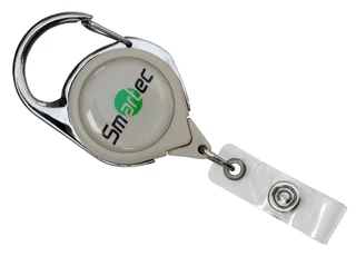 Ретрактор с карабином серый Smartec ST-AC203RT-GR