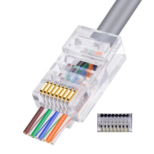 Разъем RJ-45 штекер, сквозной, 8p8c AMATEK AVC-RJ45-MPT