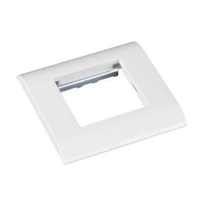 Настенная лицевая панель под 1 вставку NETLAN EC-FPM-1-WT-10