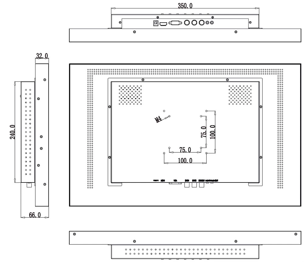 Монитор 236" AMATEK APV-M24PF