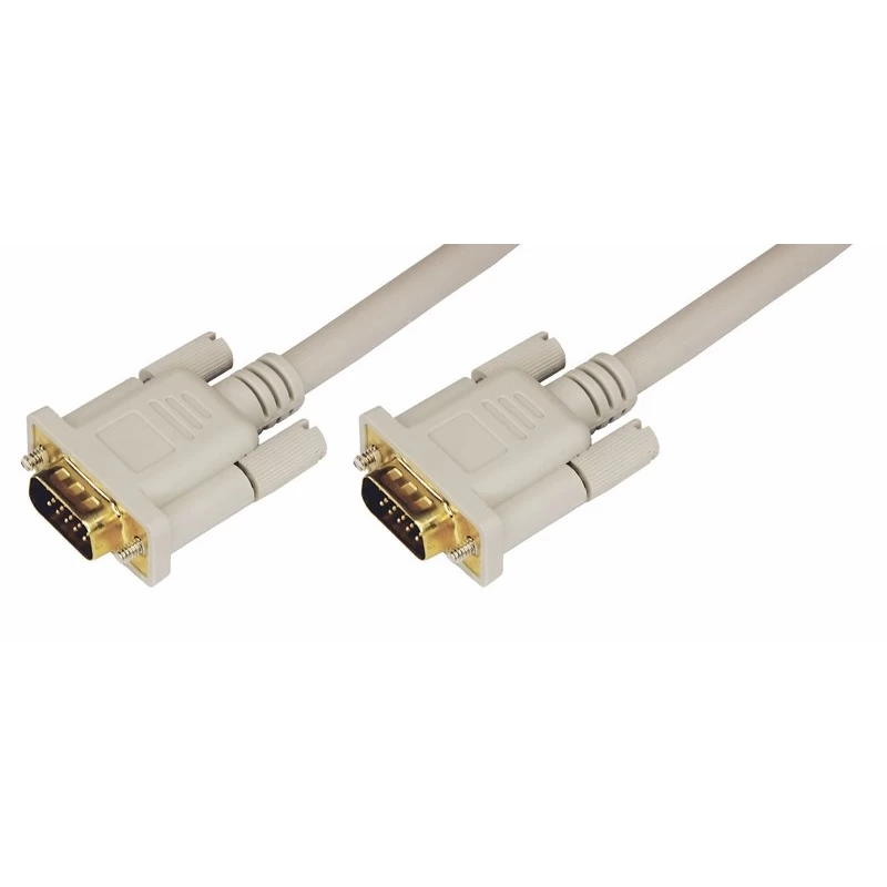 Соединительный шнур REXANT Шнур VGA plug - VGA plug 1. 8М (серый)  (17-5503-4)  В упаковке: 10 шт