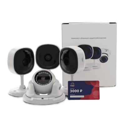 Комплект облачного видеонаблюдения TRASSIR 4TR1Cloud3000