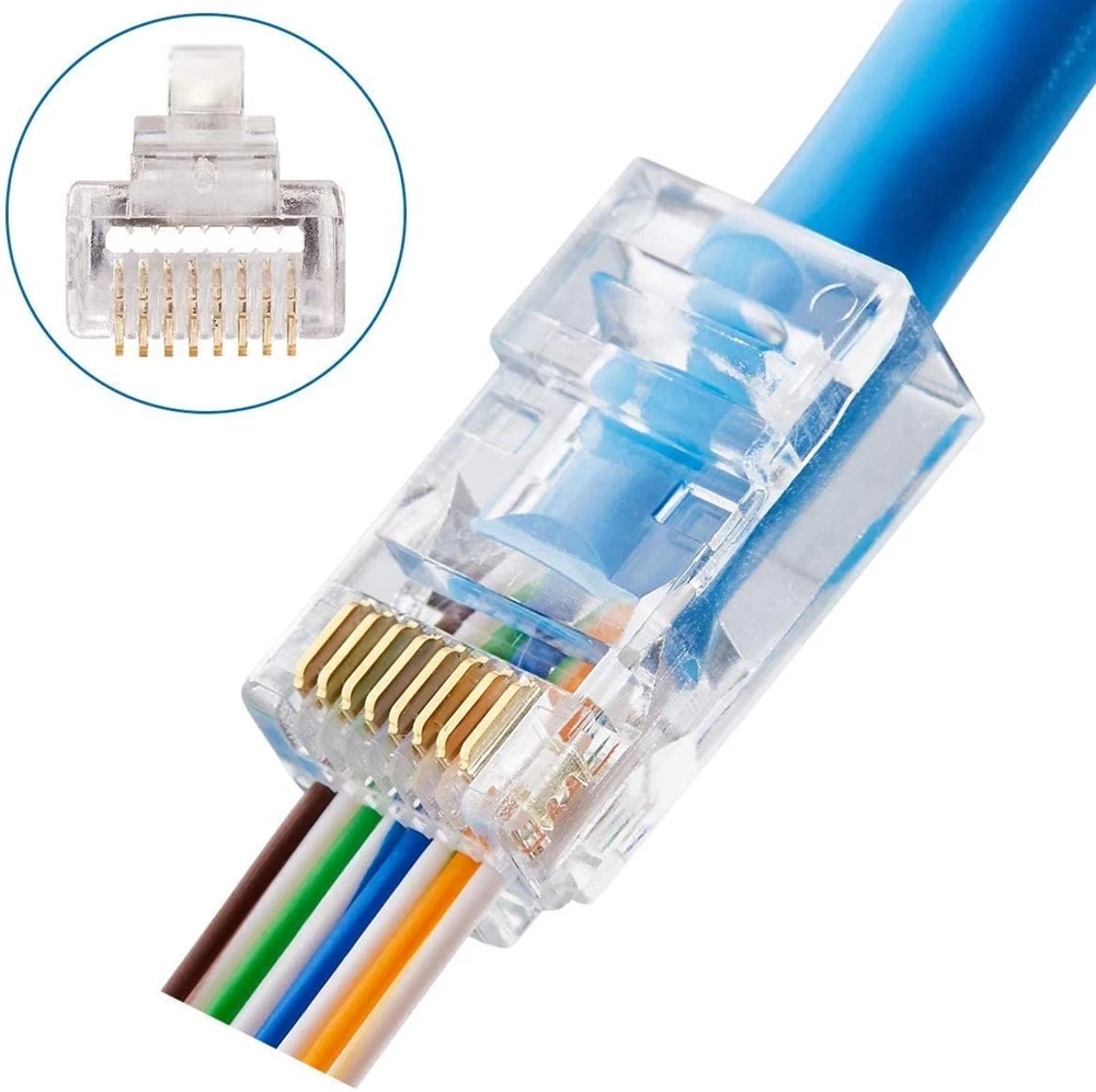 Разъем RJ-45 штекер, сквозной, 8p8c AMATEK AVC-RJ45-MPT