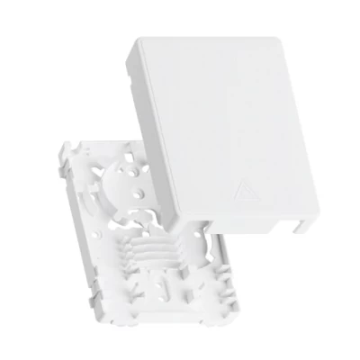 Корпус волоконно-оптической настенной розетки NIKOMAX ESSENTIAL NMF-WO2-BLANK-CP-WT