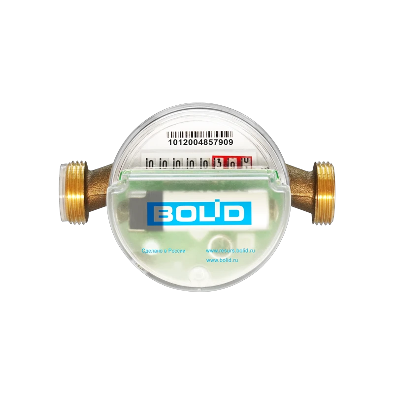 Универсальный счётчик воды с встроенным радиомодулем Болид СВК15-3-8-1-Б3