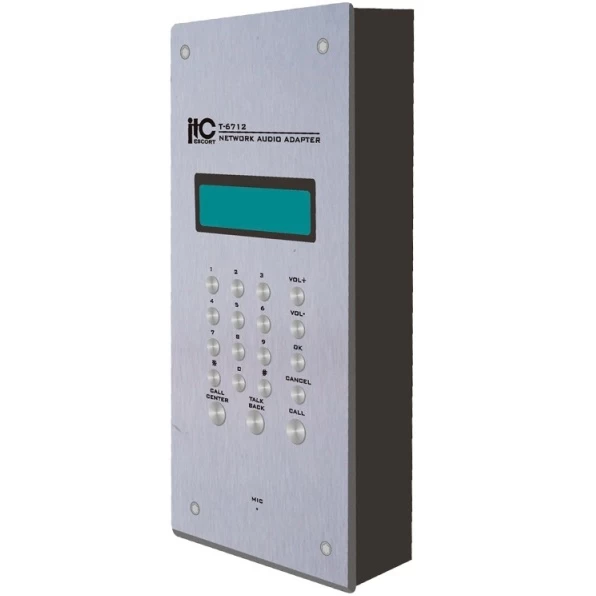 IP-пейджинговая вызывная панель ITC-Escort T-6712