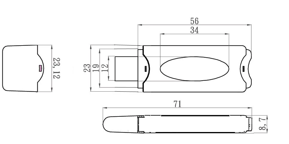 Считыватель формата EM-Marin Проксимус-USB-флешка