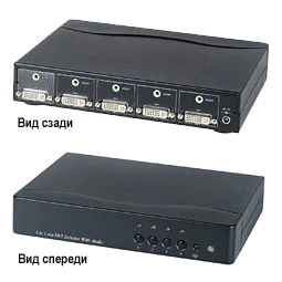 Коммутатор DVI- и стерео аудиосигналов SC&T DS04A