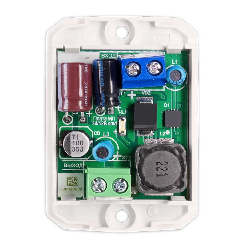 Модуль преобразователя напряжения Болид МП 24/12 В