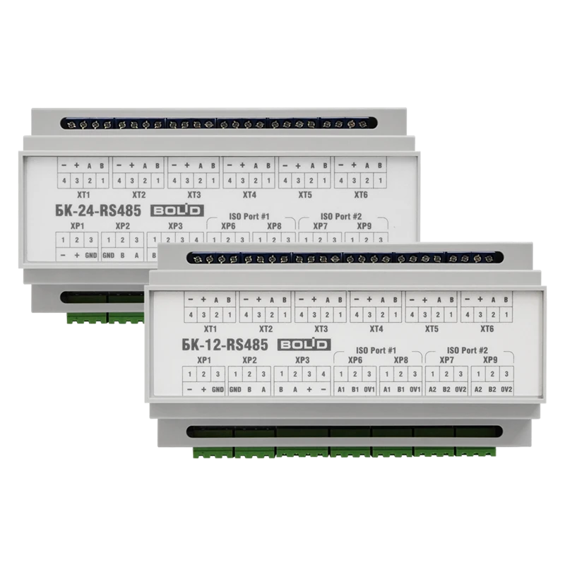 Блок коммутации для установки в монтажный шкаф Болид БК-24-RS485-01