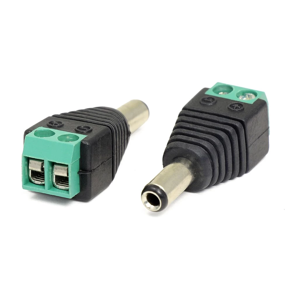 Разъем питания штекер 2,5х5,5 с клеммной колодкой под винт AMATEK AVC-DC-MT2