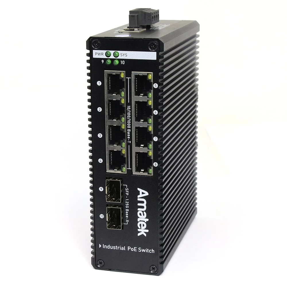 10 портовый управляемый коммутатор с PoE AMATEK AN-SXGM10P8A