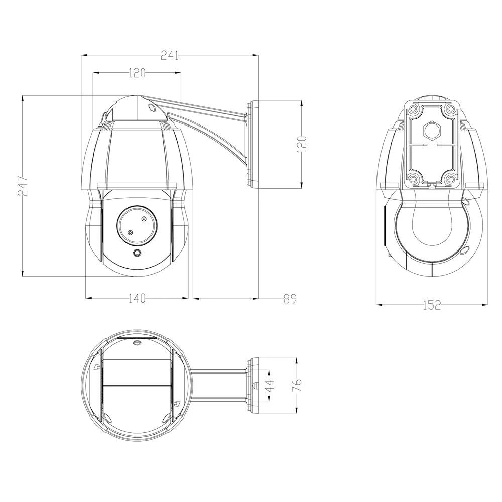Поворотная мультиформатная видеокамера 2 Мп AMATEK AC-H201PTZ20H