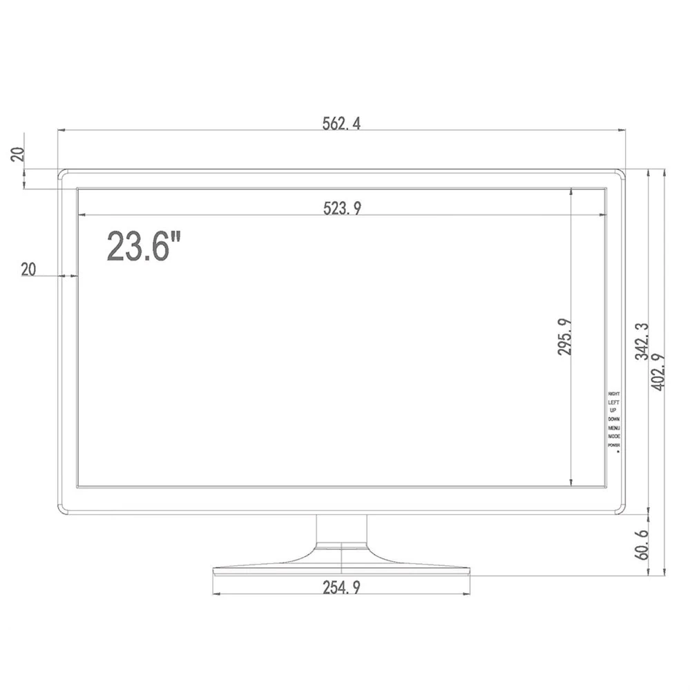 Монитор 236" AMATEK AV-M24PF