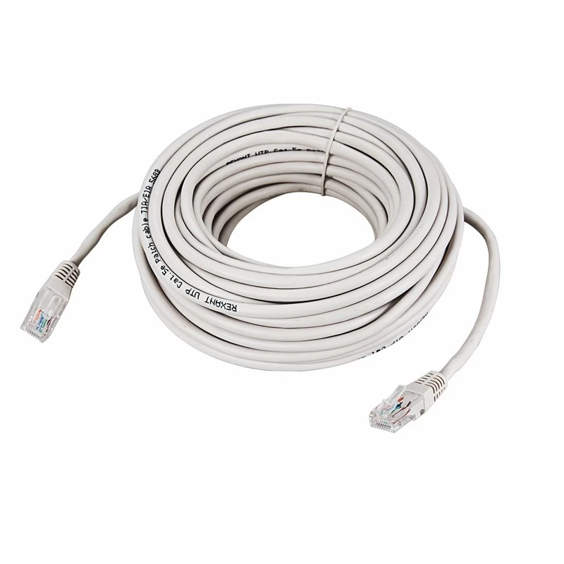 REXANT, Патч-корд  UTP 5e кат. литой  15М  СЕРЫЙ  (18-1010).