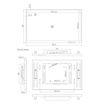 Монитор 32" AMATEK APV-M32PK