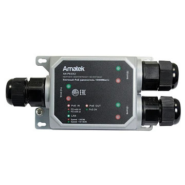 Уличный PoE удлинитель AMATEK AN-PEGX2