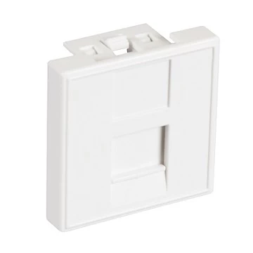 Вставка типа Mosaic 45x45мм, 1 порт NETLAN EC-IMF-1-WT-10