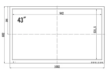 Монитор 43" AMATEK APV-M43PK