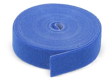 Лента (липучка) в рулоне, 25 мм, 5 м, синяя Cabeus ROL-5x25-BL (9382c)