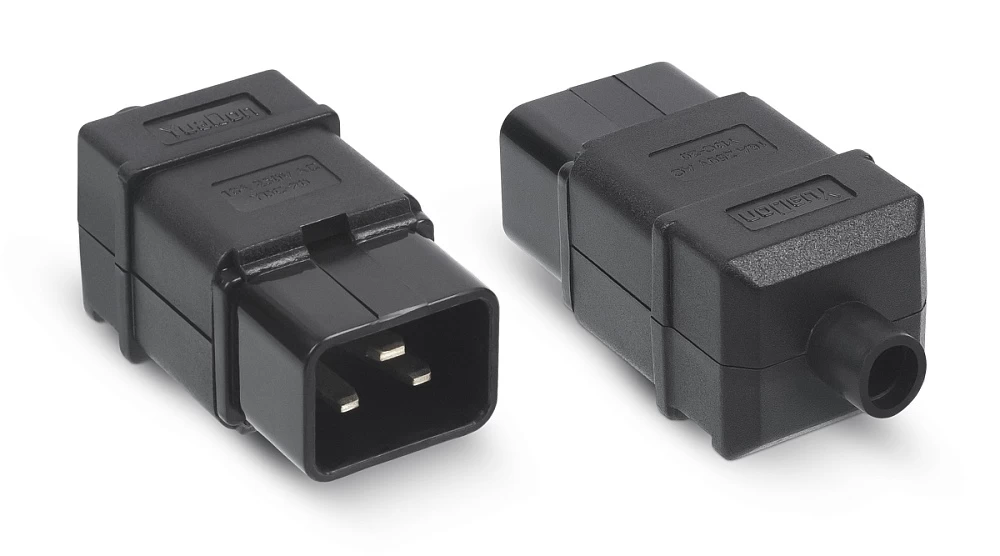 Вилка С20 разборная, 16А, 250 В, черная Cabeus IEC-320-C20 (9649c)