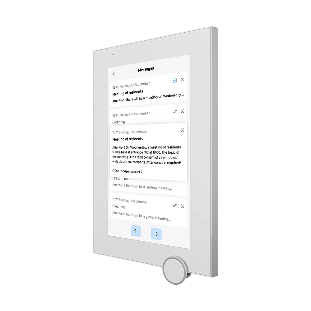 Монитор IP видеодомофона BAS-IP AZ-07LL WHITE