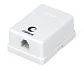 Розетка телефонная RJ-12(6P4C), одинарная Cabeus WS-6P4C-TEL-1 (7483c)